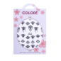 Preview: Nail Art Sticker Selbstklebend Schwarz